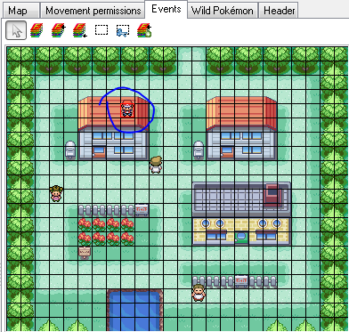 Red/Leaf Hidden Colored Sprite In Pokémon Emerald (Official) 